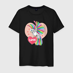 Мужская футболка Color bird
