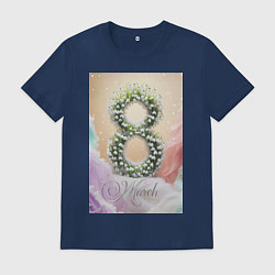 Мужская футболка Ландыши на 8 марта