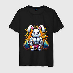 Мужская футболка Gym bunny barbell