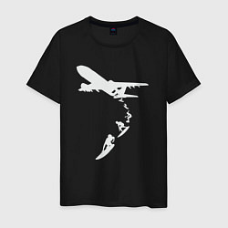 Мужская футболка Plane surfer