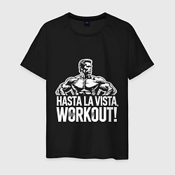 Мужская футболка Arnold - hasta la vista workout