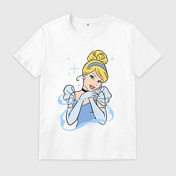 Футболка хлопковая мужская Золушка - big pictures, цвет: белый