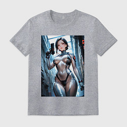 Мужская футболка Девушка-наемница