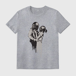 Футболка хлопковая мужская Подводная любовь, цвет: меланж