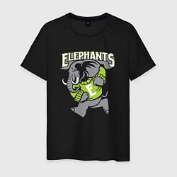 Мужская футболка Elephants run