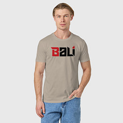 Футболка хлопковая мужская Bali, цвет: миндальный — фото 2