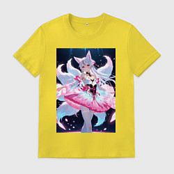 Мужская футболка Лиса танцует в платье