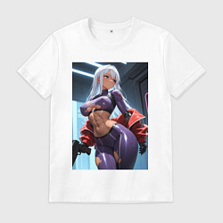 Мужская футболка Девушка-киллер с пистолетом