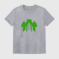 Футболка хлопковая мужская Cortex зелёный aneurism iv, цвет: меланж