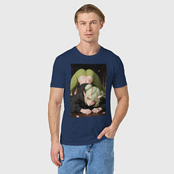 Футболка хлопковая мужская ElfOlive, цвет: тёмно-синий — фото 2