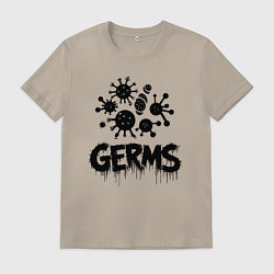 Мужская футболка Вирусные микробы заражение