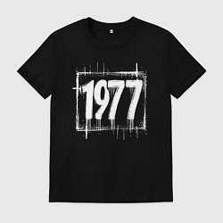 Мужская футболка 1977 год белой краской