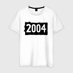 Футболка хлопковая мужская Черный квадрат 2004, цвет: белый