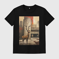 Мужская футболка Олень и Брутализм