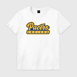 Футболка хлопковая мужская Pacers Indiana, цвет: белый