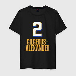 Футболка хлопковая мужская Gilgeous-Alexander, цвет: черный