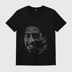 Футболка хлопковая мужская Тайриз Халибертон, цвет: черный