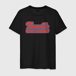 Футболка хлопковая мужская Thunder - Oklahoma City, цвет: черный