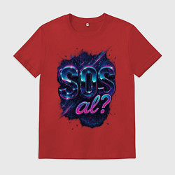 Мужская футболка SOS meme