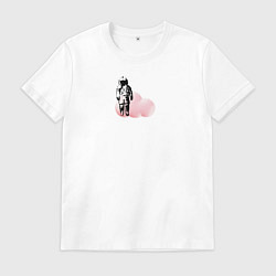 Мужская футболка Космонавт на облаке