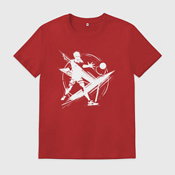 Мужская футболка Динамичная игра в настольный теннис