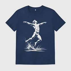 Мужская футболка Водный прыжок мужчины