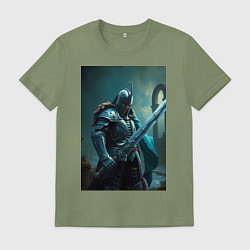 Мужская футболка Рыцарь в броне в стиле Dark Souls