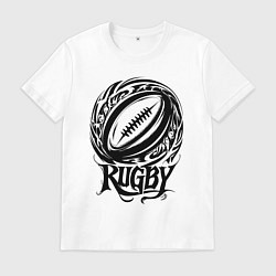 Мужская футболка Регби орнамент