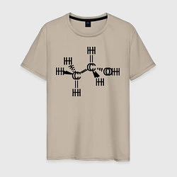 Мужская футболка Химическая формула спирт