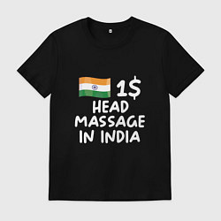 Мужская футболка Флаг Индии: head massage in india