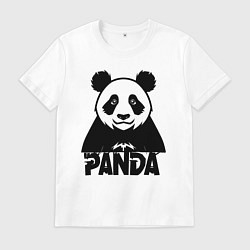 Мужская футболка Панда черное граффити