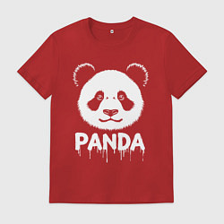 Мужская футболка Панда белой краской