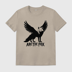 Мужская футболка Арктический лис-феникс
