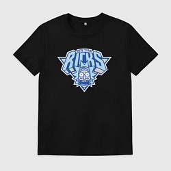 Футболка хлопковая мужская New York Ricks, цвет: черный