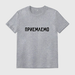 Футболка хлопковая мужская Приемлемо, цвет: меланж