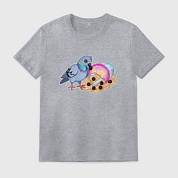 Мужская футболка Голубь с бабл ти