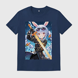 Мужская футболка Крольчиха Пекора с мечем