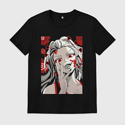 Футболка хлопковая мужская Клинок, рассекающий демонов Даки, цвет: черный