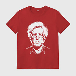 Футболка хлопковая мужская Энди Уорхол в стиле нью-скул, цвет: красный