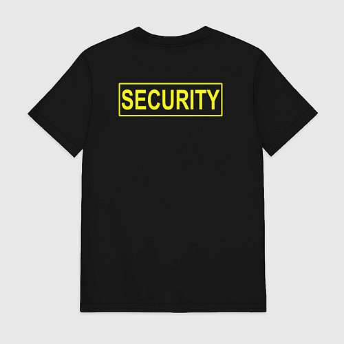 Мужская футболка Security охрана / Черный – фото 2