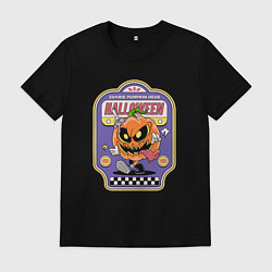 Футболка хлопковая мужская Zombie halloween, цвет: черный