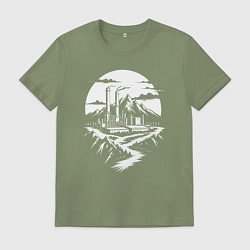 Мужская футболка Завод в горах