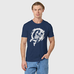Футболка хлопковая мужская Динамика баскетбола аниме, цвет: тёмно-синий — фото 2