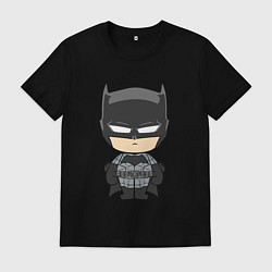 Футболка хлопковая мужская Batman baby, цвет: черный