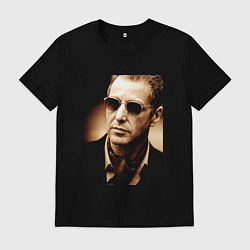 Футболка хлопковая мужская Крёстный отец - Аль Пачино, цвет: черный