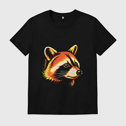 Мужская футболка Оранжевый енот