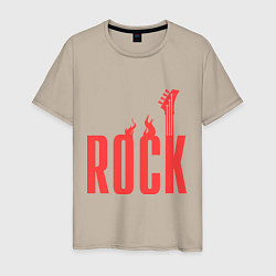 Мужская футболка Rock Flame