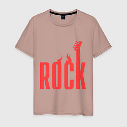Мужская футболка Rock Flame