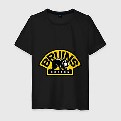 Футболка хлопковая мужская HC Boston Bruins Label, цвет: черный