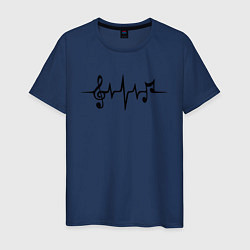 Мужская футболка Heartbeat Music